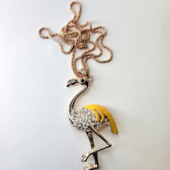 Flamingo Pendant Necklace - Picture 1 of 14
